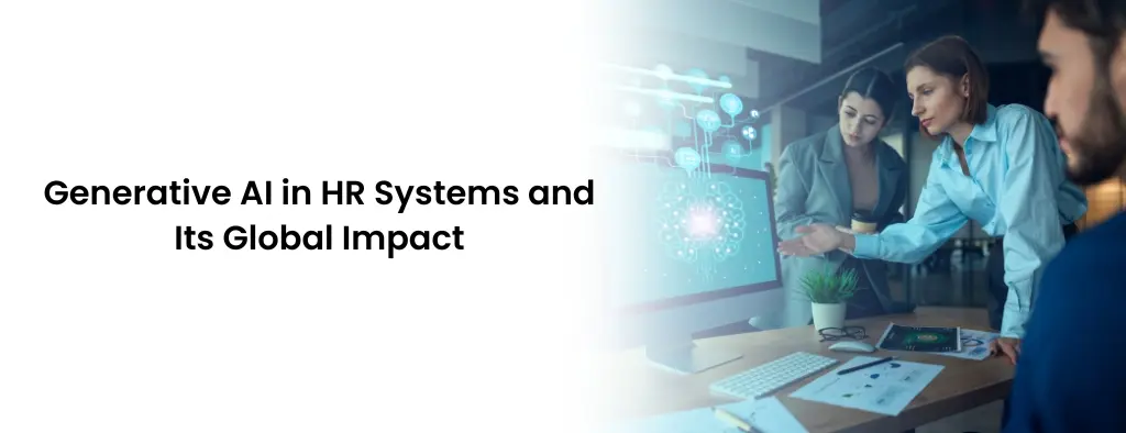 Girl is talking about Gen AI in HR