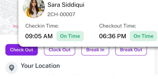 time in to time out mobile attendance system HCM Ui
