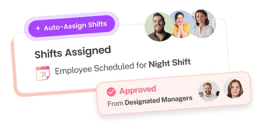 auto shift assign attendance management UI