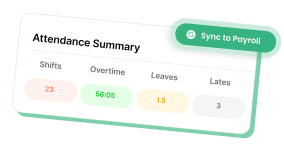 attendance summary policy UI