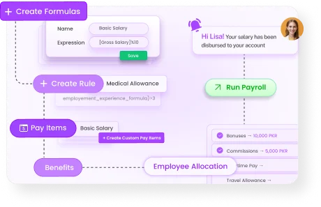 payroll policy cycle dashboard UI