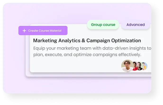 course management training UI
