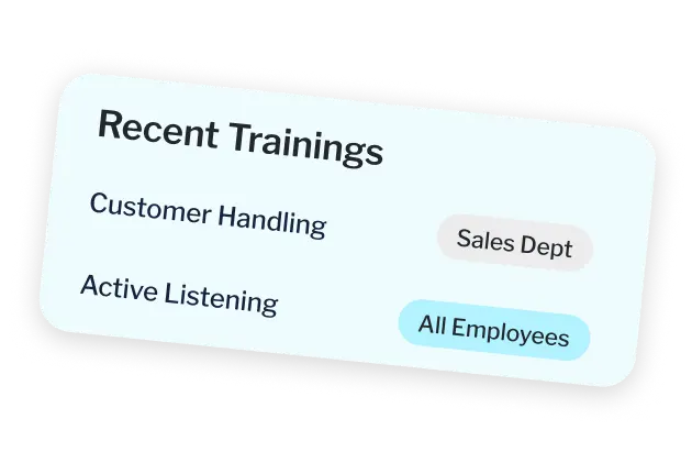 customer handling active listening training UI