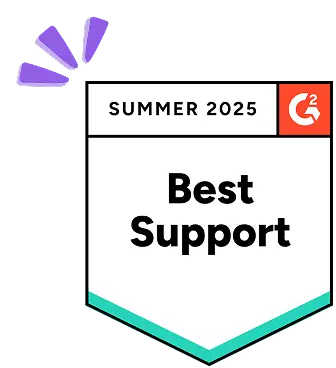 G2 Best Support Badge Award Earned by Resourceinn