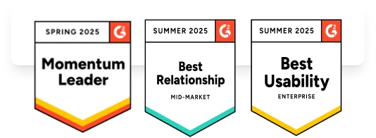 G2 software awards badges