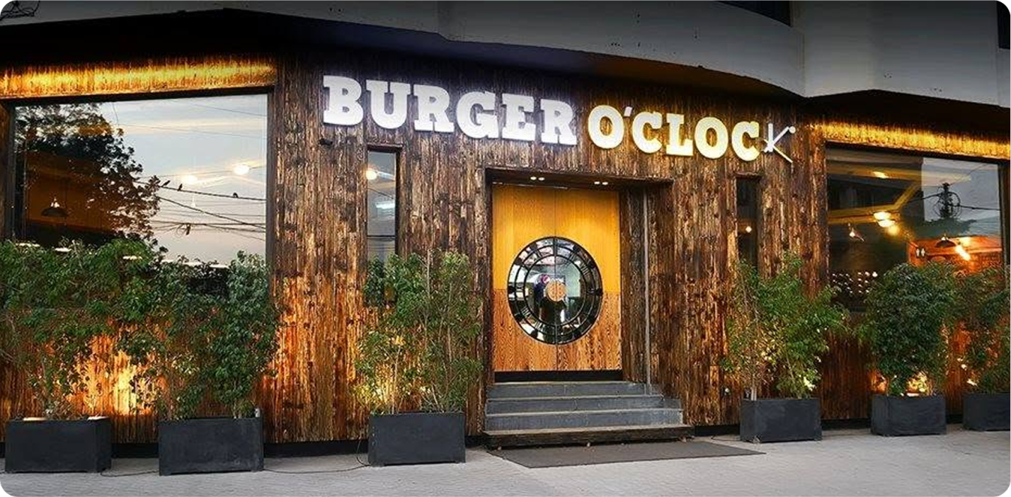 Burger O'Clock head office building, a QSR chain using Resourceinn payroll software for restaurants