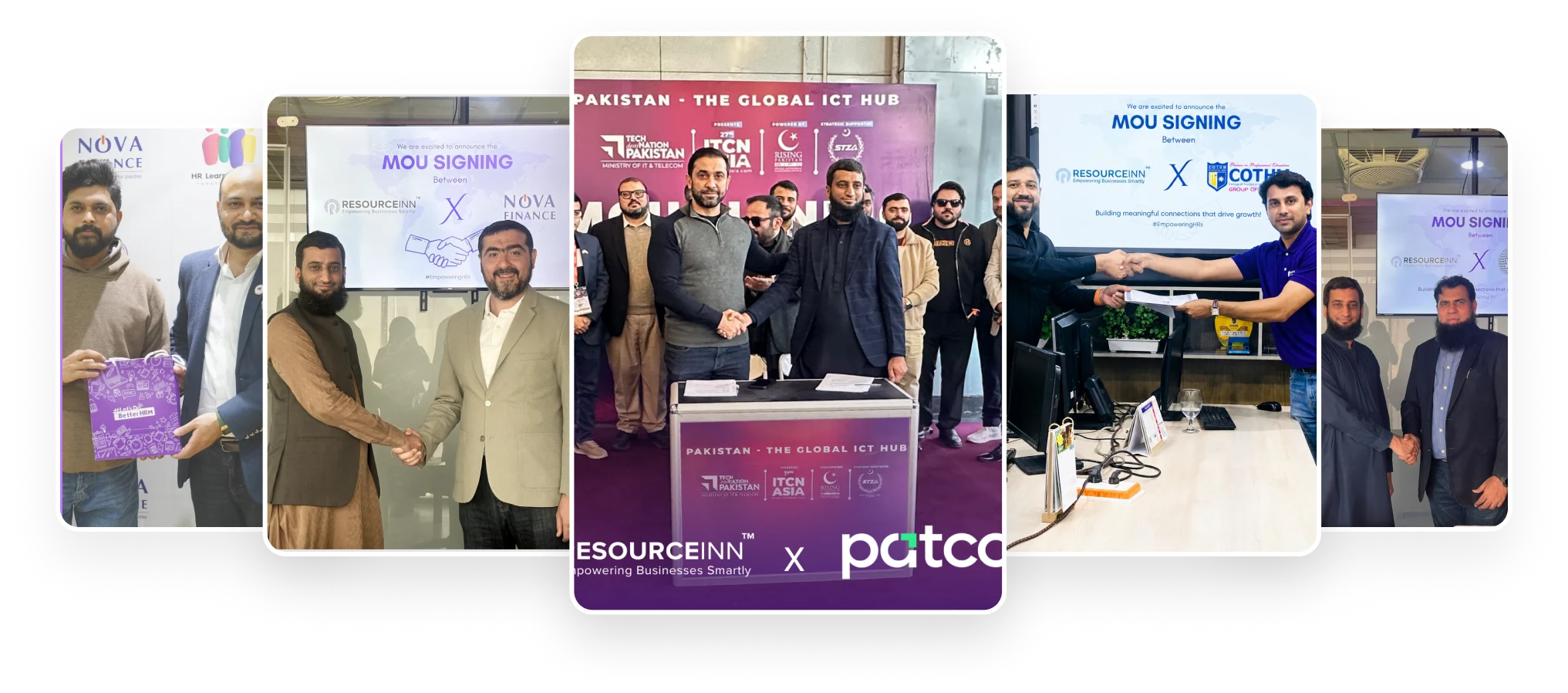 ITCN Asia Expo image showing partnership signing between Pakistan and Azerbaijan technology hubs.