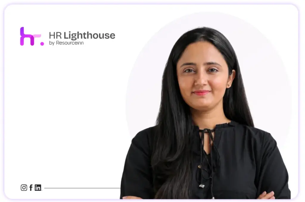 ResourceInn banner featuring HR Manager Ashba Yaqoob and her professional profile.
