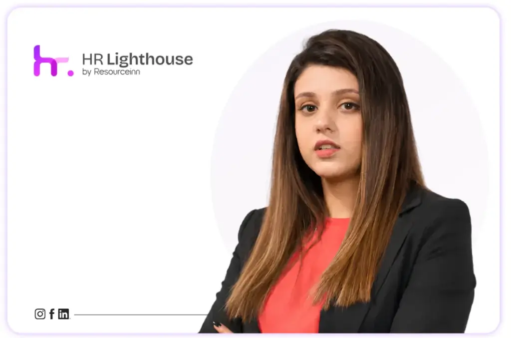ResourceInn banner featuring HR Manager Hadiqa Bukhari and her professional profile.
