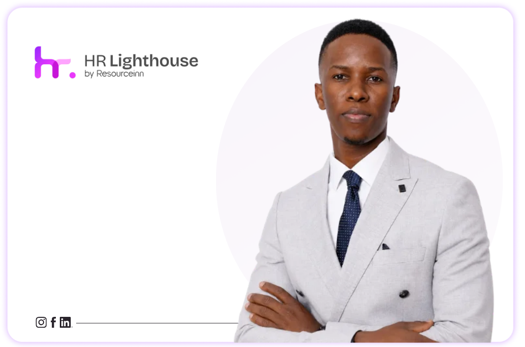 Banner image of HR Manager Ignatius Ngondwe on the ResourceInn HR community platform.