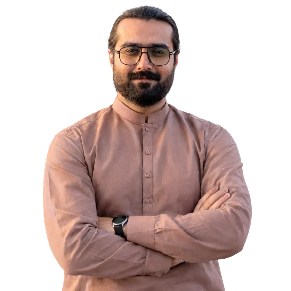 Professional profile photo of HR Manager Affan without background.
