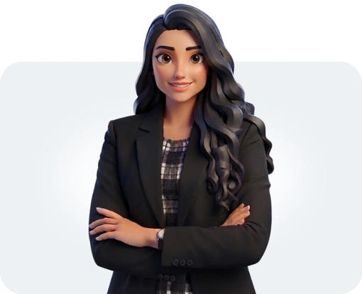 3D illustrated avatar of Dania Mukhtar on the HR Consultants Directory listing card