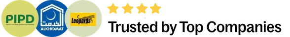 Trusted by Top Companies banner with logos of employers Mohammad Saleem Murtaza has worked with