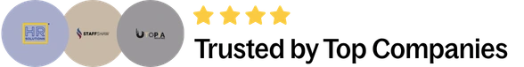 Top company logos featured on Sharjail Francis's profile.