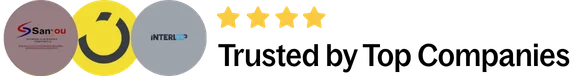 Trusted by Top Companies banner with logos of employers Tahmeen Sultan Baho has worked with