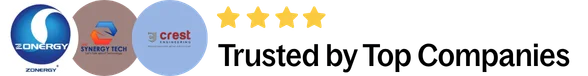 Trusted by Top Companies banner with logos of employers Ali Raza has worked with