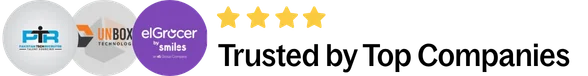 Logos of top companies Asad Gul has worked with, shown as Trusted by Top Companies