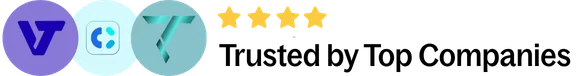 Trusted by Top Companies banner with logos of employers Eisha Arif has worked with