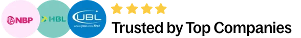 Logos of top companies Junaid Jafri has worked with, shown as Trusted by Top Companies