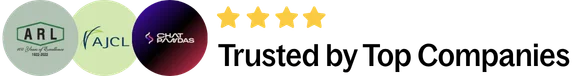 Logos of top companies Muhammad Abdullah has worked with, shown as Trusted by Top Companies