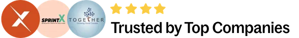 Logos of top companies Maira Ashfaq has worked with, shown as Trusted by Top Companies