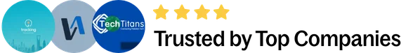 Logos of top companies Mauzma Shehnaz has worked with, shown as Trusted by Top Companies