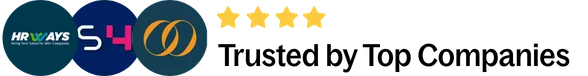 Trusted by Top Companies banner with logos of employers Muneeba Amin has worked with