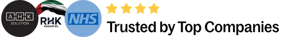 Trusted by Top Companies banner with logos of employers Shazia A. has worked with