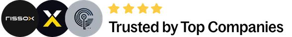 Logos of top companies Tasmeer Mujeeb has worked with, shown as Trusted by Top Companies
