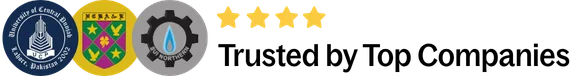 Trusted by Top Companies banner with logos of employers M. Usman Iftikhar has worked with