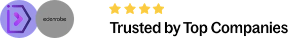 Logos of top companies Zoya Irfan has worked with, shown as Trusted by Top Companies